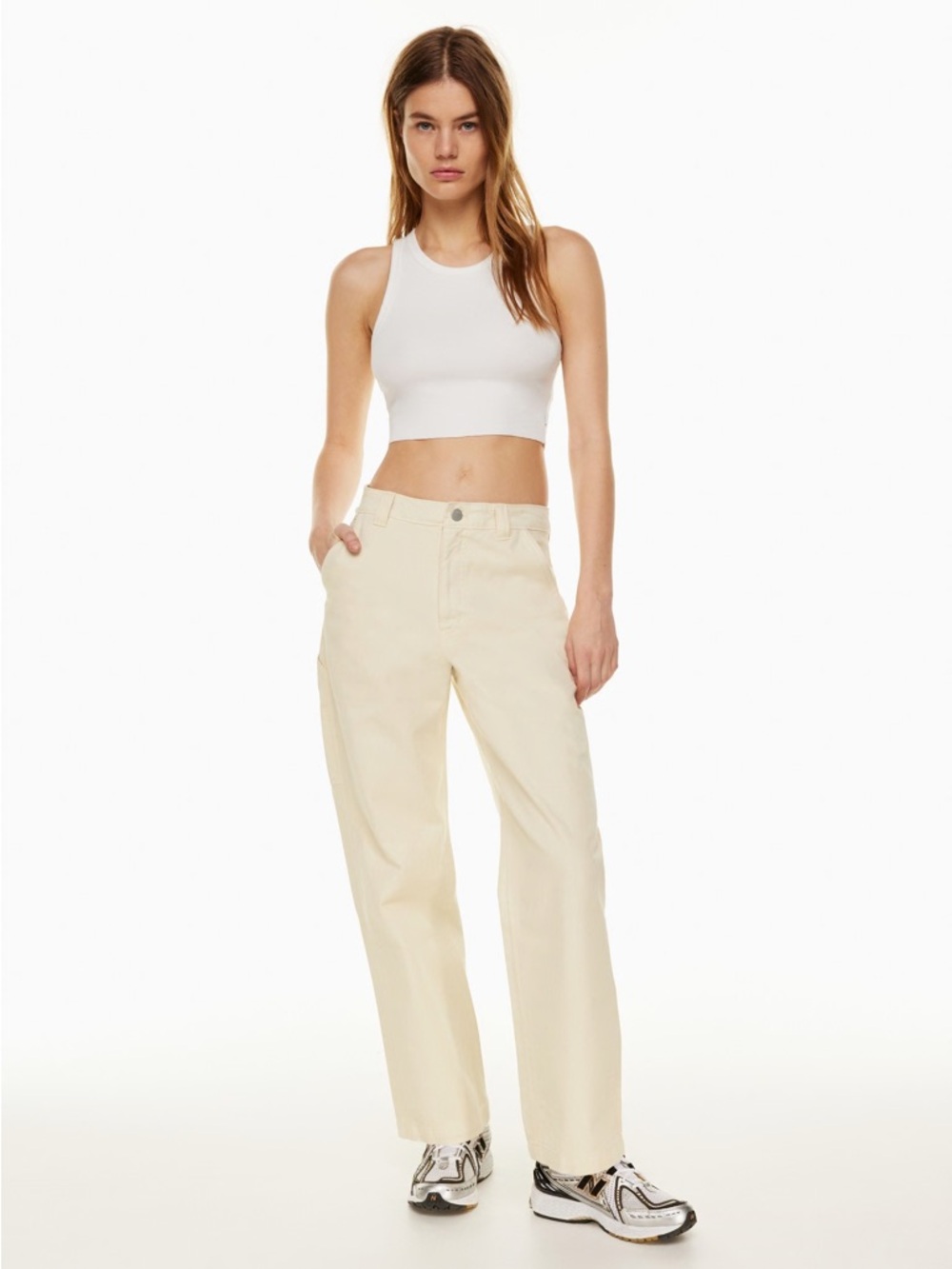 TNA Beige Greenwich Pant, Size 0